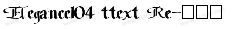 Elegance104 ttext Re字体转换